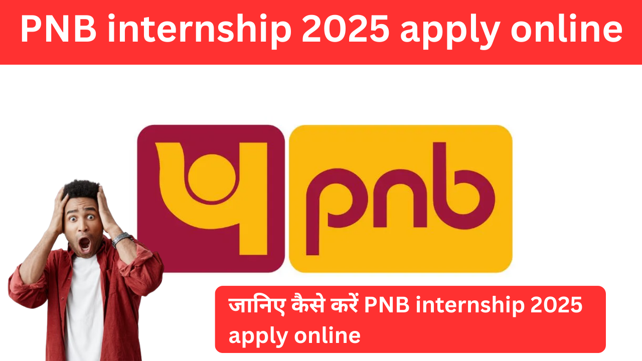 PNB internship 2025 apply online