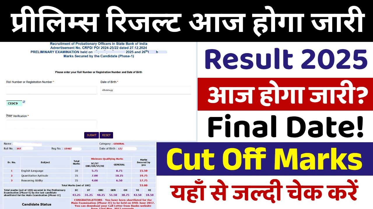 SBI PO Prelims Result