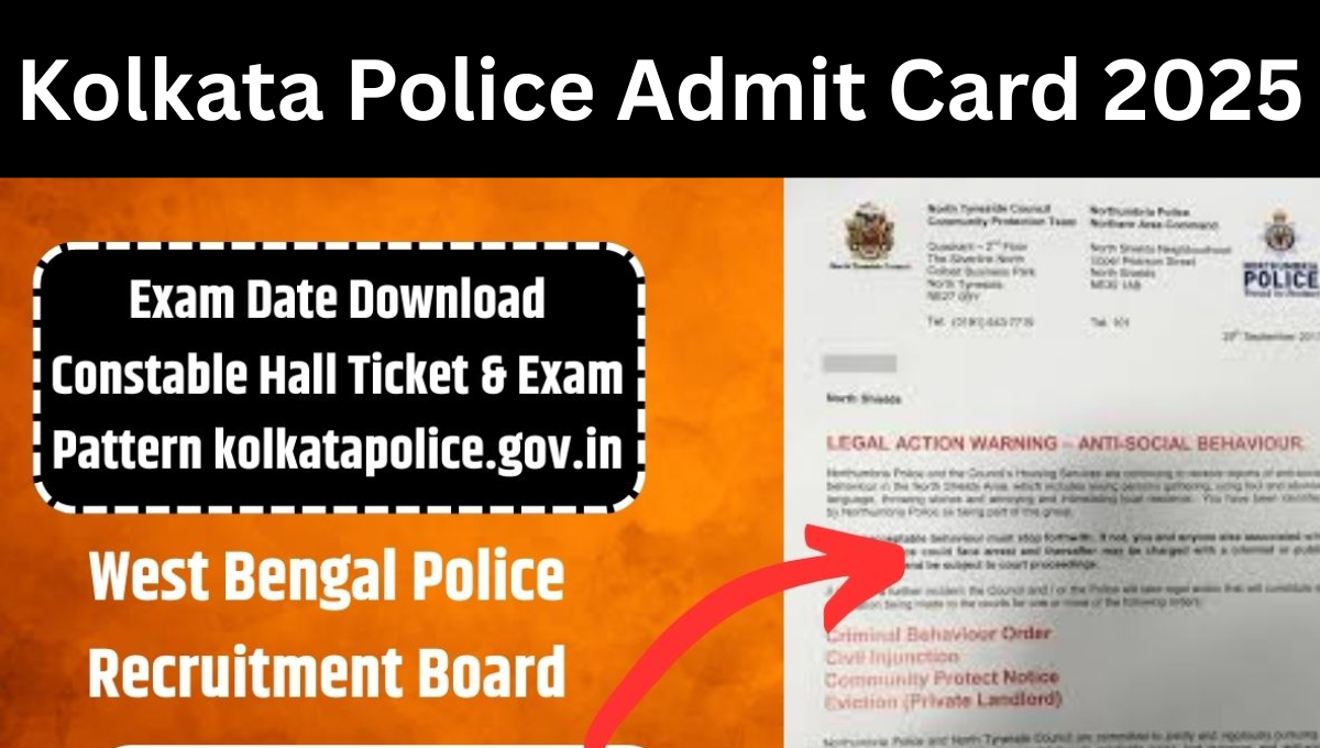 Kolkata Police Admit Card