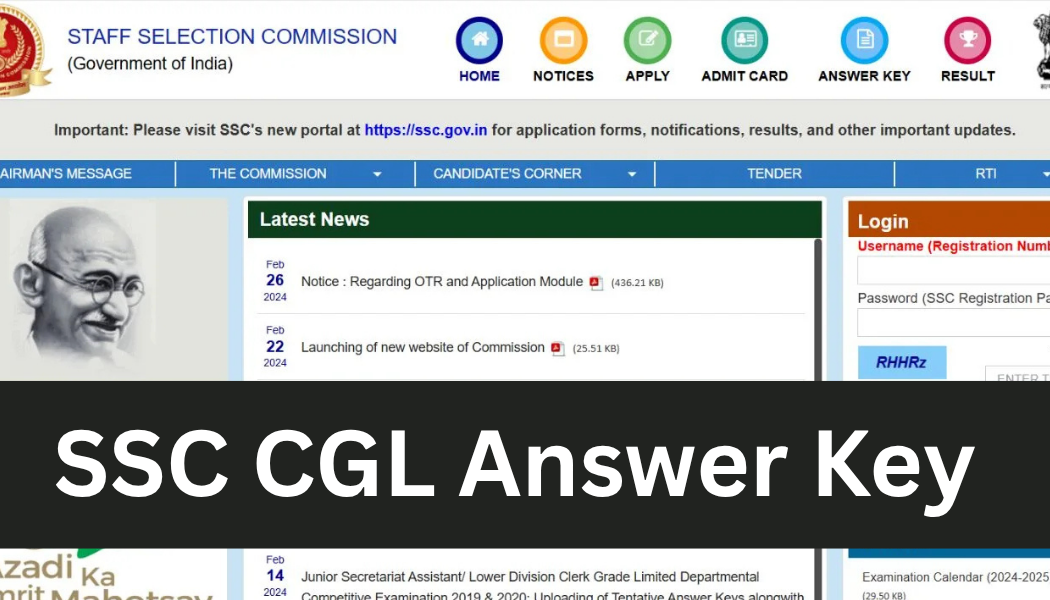 SSC CGL Answer Key