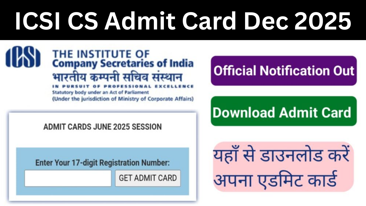 ICSI CS Admit Card